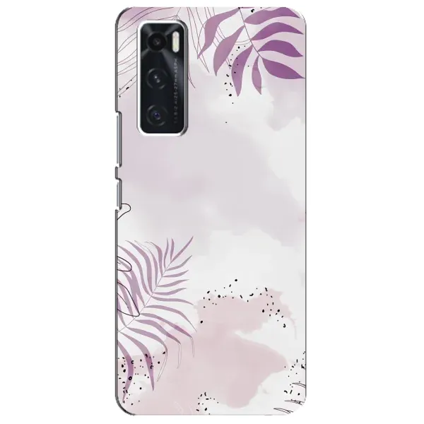 Чохол з принтом «Фіолетове листя» для Vivo V20 se