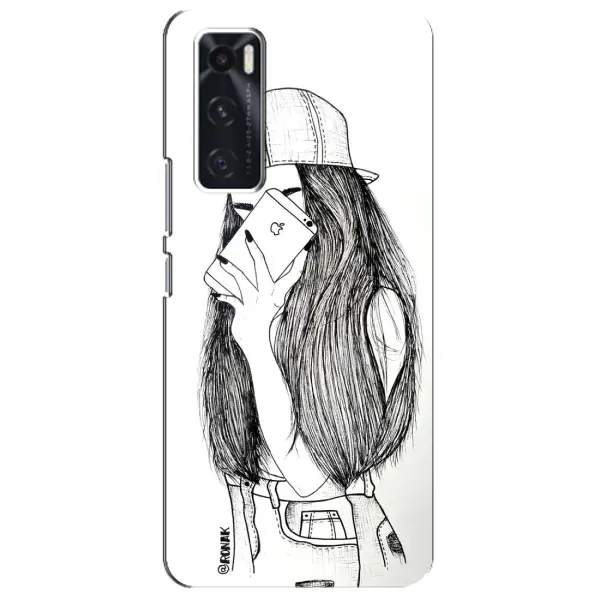Чехол с принтом «Фото девочки» для Vivo V20 se