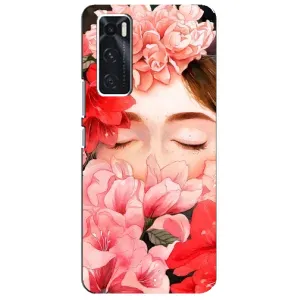 Чехлы (ART) Цветы на ViVO V20 se (VPrint) (Очі в квітах)
