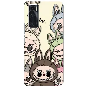 Чохол з Лабубу на ViVO V20 se (Золота мавпа Bored Ape)