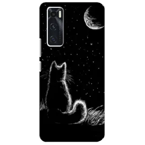Чохол з принтом для ViVO V20 se (AlphaPrint) Модні коти