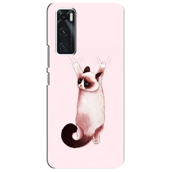 Чохол з принтом «Котик падає» для Vivo V20 se