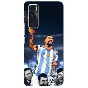Чохли для ViVO V20 se (Leo чемпіон) (AlphaPrint) (Мессі з кубком)