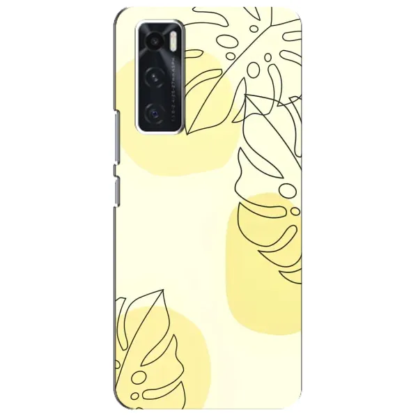 Чохол з принтом «Жовта монстера арт» для Vivo V20 se