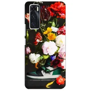 Бренднові Чохли для ViVO V20 se - (PREMIUMPrint) (Nike цветы)