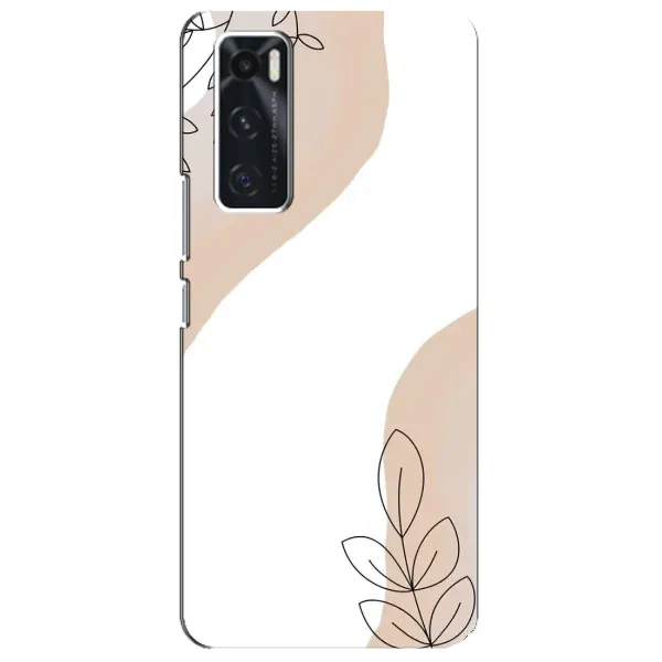 Чохол з принтом «Нюдова гілочка абстракція» для Vivo V20 se