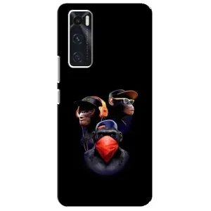 Чохол з Мавпами ViVO V20 se - (AlphaPrint) (Три мавпи)