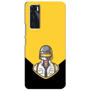 Чеjхол PUBG для ВІВО V20 се (AlphaPrint) (Пабг в шоломі)