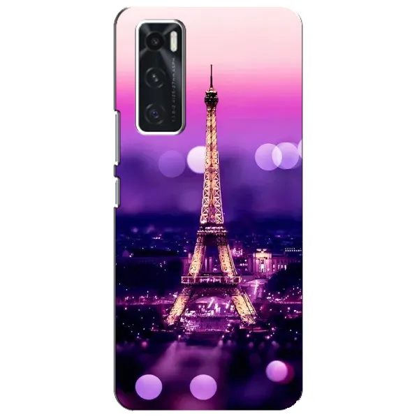 Чохол з принтом «Париж Башня» для Vivo V20 se