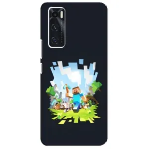 Чохол Майнкрафт на ViVO V20 se (AlphaPrint) Minecraft (персонажі Minecraft)