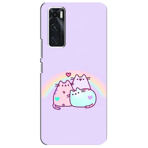 Чохол з принтом «Радужний котик» для Vivo V20 se