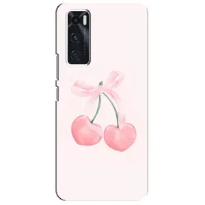 Чохол з розовим принтом для ViVO V20 se (Рожеві вишні)