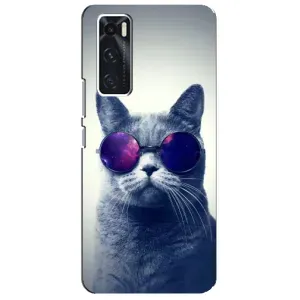 Чохол з принтом для ViVO V20 se (AlphaPrint) Модні коти (Стильний кіт)