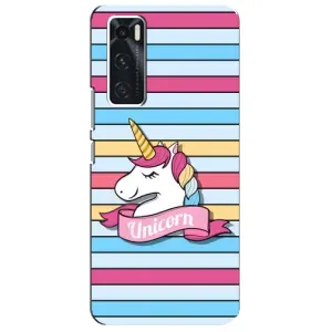 Чохол для ВІВО V20 се - (Єдинорожки - Новинки) (AlphaPrint) (Unicorn)