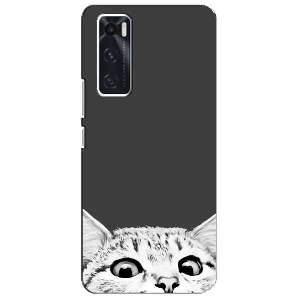 Чохол з принтом «Виглядає котик» для Vivo V20 se
