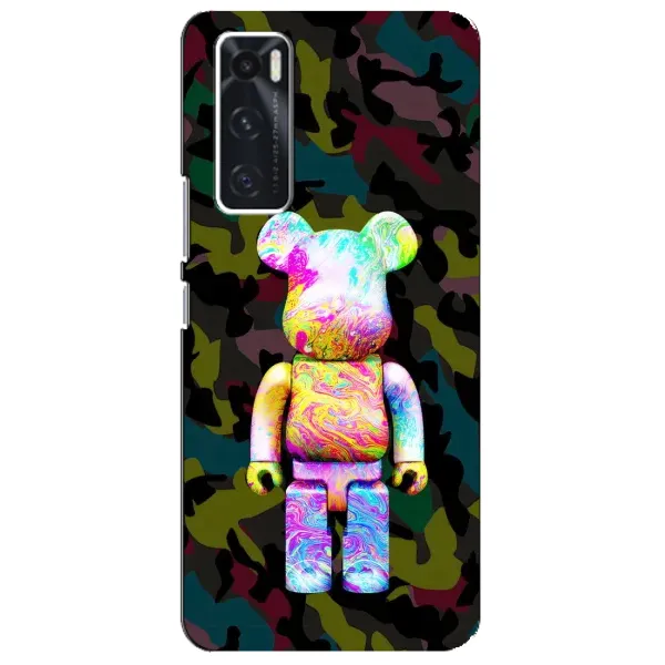 Чохол з принтом «Яскравий Bearbrick» для Vivo V20 se