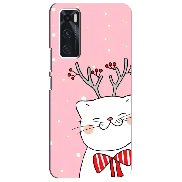 Чехол с принтом «Зимний кот» для Vivo V20 se