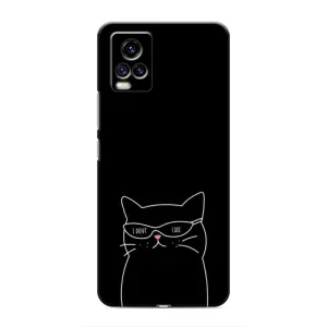 Чохол з малюнком кіт на ViVO V20 (Байдужий кіт)