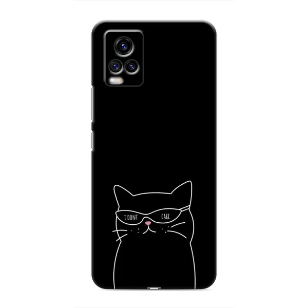 Чохол з принтом «Байдужий кіт» для Vivo V20