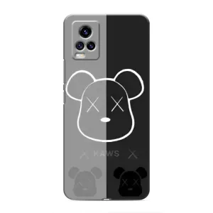 Чехлы для ViVO V20 - Bearbrick Louis Vuitton (PREMIUMPrint) (БеарБрик глаза)