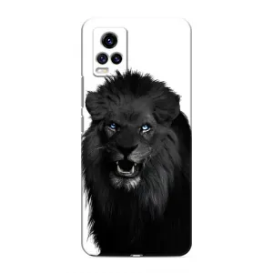 Чехлы с картинками животных ViVO V20 (Черный ЛЕВ)
