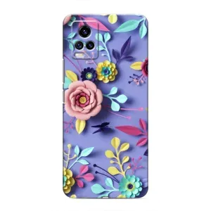 Чохли з квітами для ViVO V20 (VPrint) (Дизайн квітів)