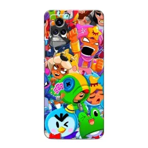 Чехлы Brawl Stars для ViVO V20 (AlphaPrint) (Герои Бравл Старс)