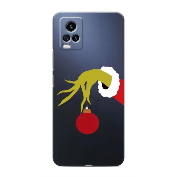 Чохол з принтом «Грінч з іграшкою» для Vivo V20
