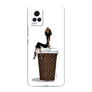 Чохли Луі Вітон для ViVO V20 (AlphaPrint - LOUIS VUITTON) (кава LOUIS VUITTON)