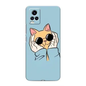 Чохол на ВайВiВi В20 з Котиками (VPrint) (Котик в окулярах)