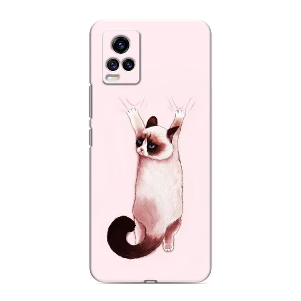 Чехол с принтом «Котик падает» для Vivo V20