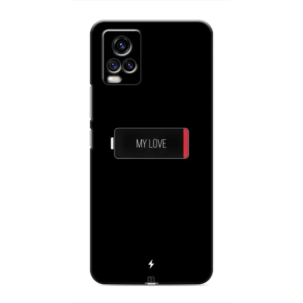 Чохол з принтом «Love battery» для Vivo V20