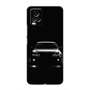 Чехол для Виво В20 - с принтом БМВ (AlphaPrint) (Машина BMW)