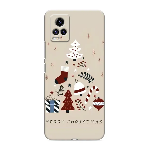 Чохол з принтом «Merry Christmas» для Vivo V20