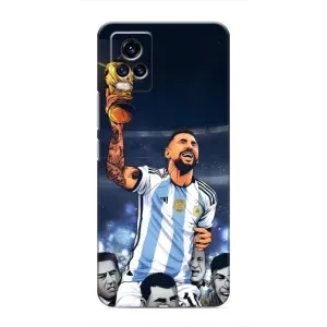 Чехлы для ViVO V20 (Leo чемпион) (AlphaPrint) (Месси с кубком)