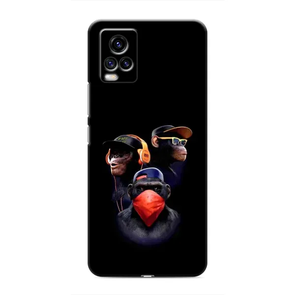 Чохол з принтом «Три мавпи» для Vivo V20