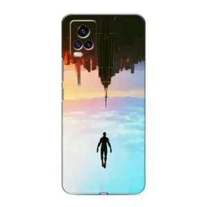 Чехол с человеком пауком для ViVO V20 - (AlphaPrint) (Паук человек)
