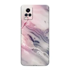 Мраморный чехол на ViVO V20 (VPrint) (Пурпурный Мрамор)