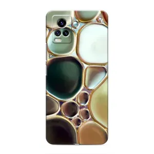 Мраморный чехол на ViVO V20 (VPrint) (Радужный Мрамор)