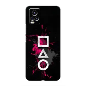 Чехол Гра в кальмара для ViVO V20 (Символы Игра кальмара)