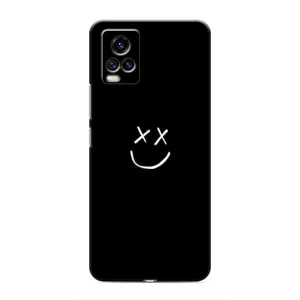 Чехол для Виво В20 - (AlphaPrint) с печатью (ТОП продаж) (Смайл)