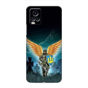 Чехлы с картинкой ЗСУ для ViVO V20 (AlphaPrint) (Солдат ЗСУ)