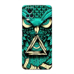 Чехол с птицами на ViVO V20 (VPrint) (Сова с глазом)