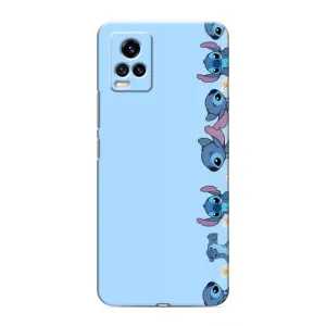 Чехол с принтом Стич на Vivo V20 (Стич фон)