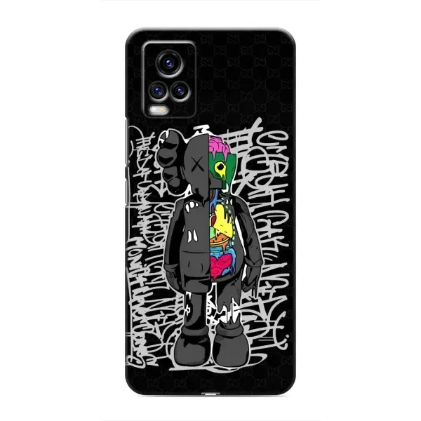 Чохол з принтом «Стиль Bearbrick» для Vivo V20