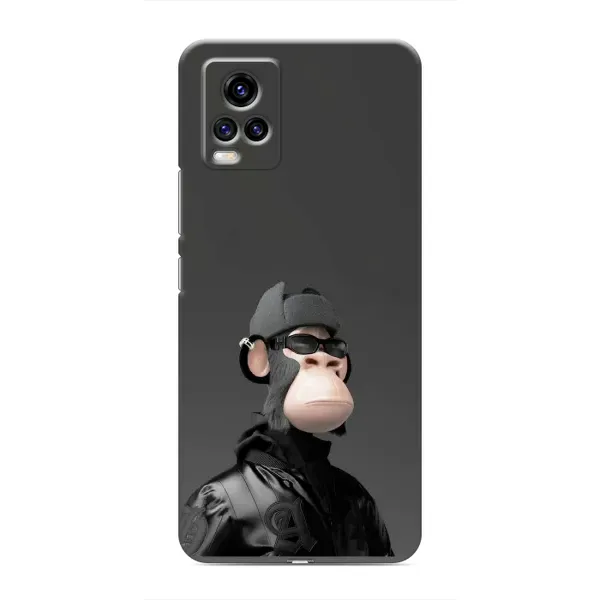 Чохол з принтом «стильна мавпа NFT» для Vivo V20