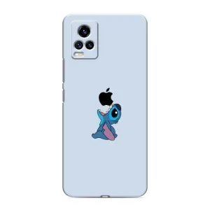 Чехол с принтом Стич на Vivo V20 (Stitch apple)