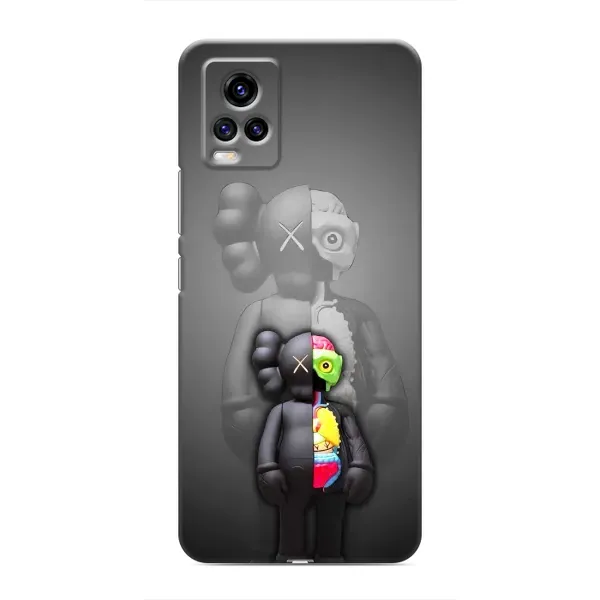 Чохол з принтом «Тіло Bearbrick» для Vivo V20