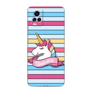 Чехол для Виво В20 - (Единорожки - Новинки) (AlphaPrint) (Unicorn)