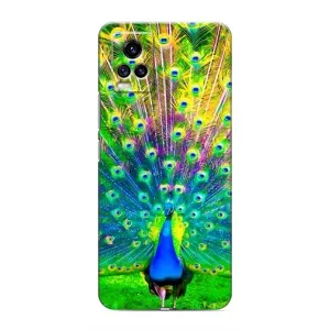 Чехол с птицами на ViVO V20 (VPrint) (Яркий Павлин)